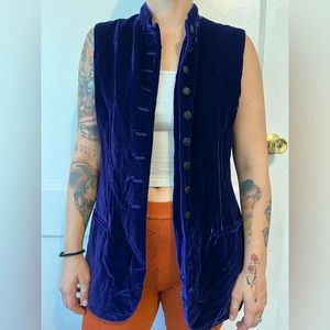 Crushed velvet Willy Wonka vest sz 10/ M